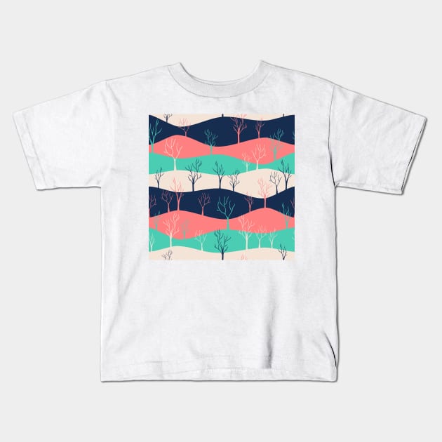 Rolling Hills Kids T-Shirt by A2Gretchen